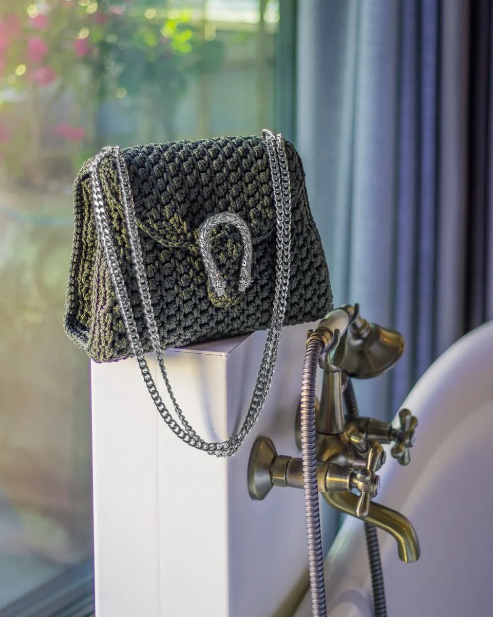 Borsa a spalla DIANA Olive Green - immagine 4