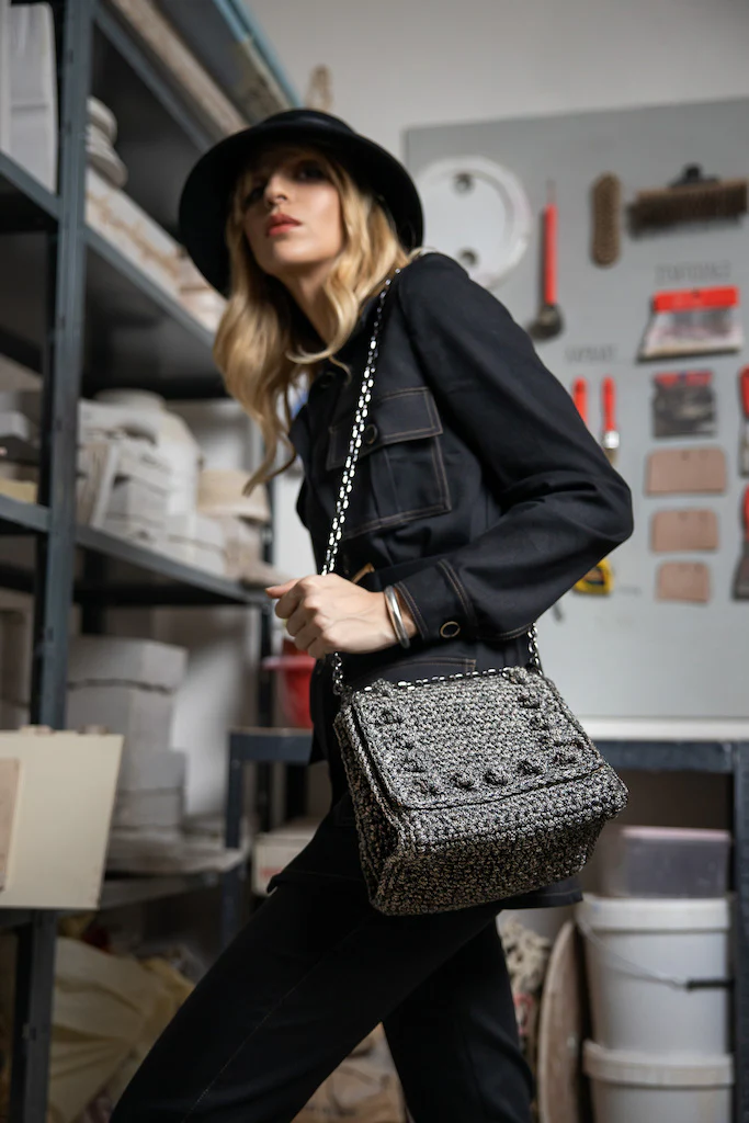 Borsa a spalla EPHEBE Grey