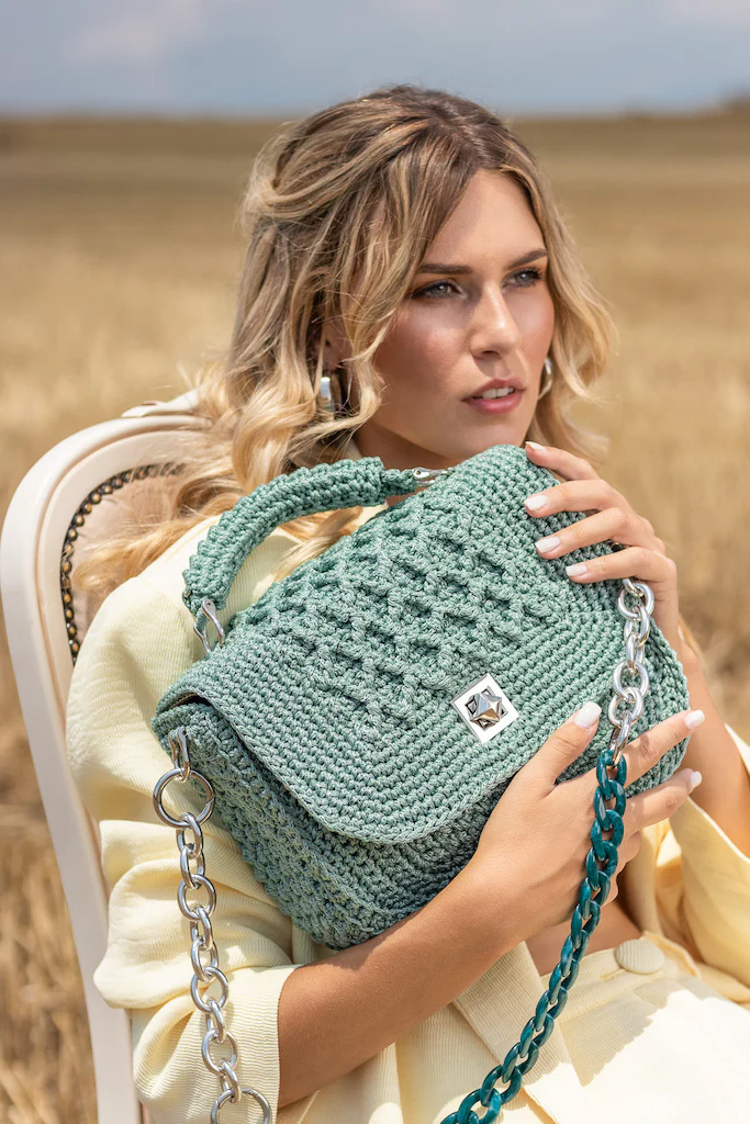 Borsa a spalla JOY verde acqua