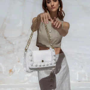 Borsa a spalla LYDIA White