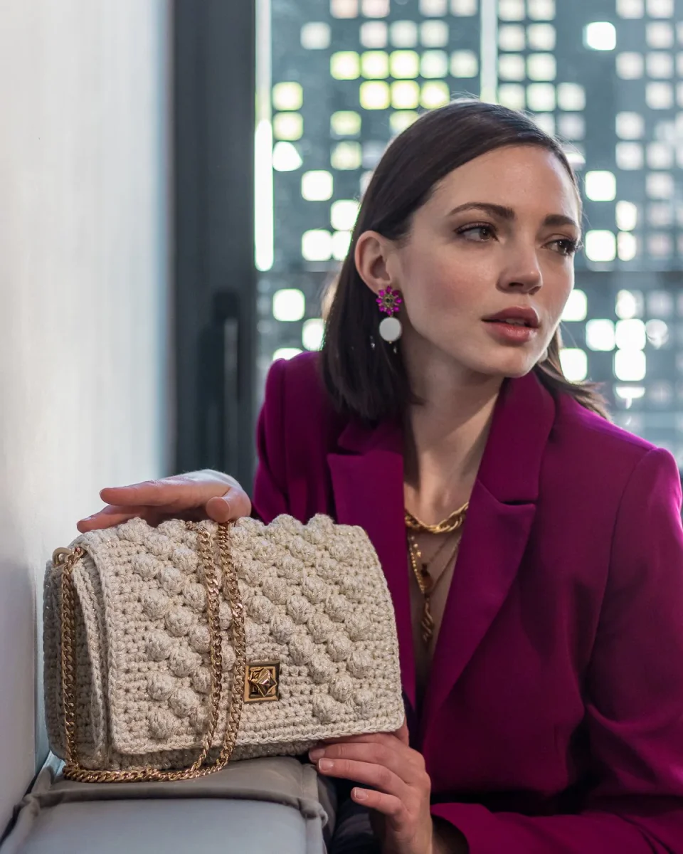 Borsa a spalla MONACO Beige - immagine 5