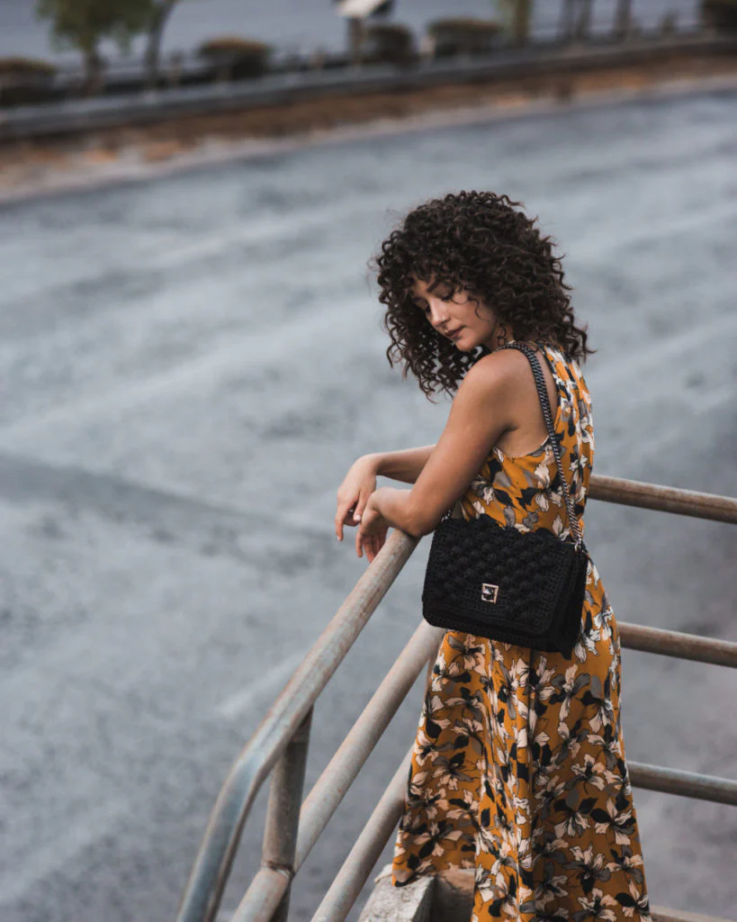 Borsa a spalla MONACO black