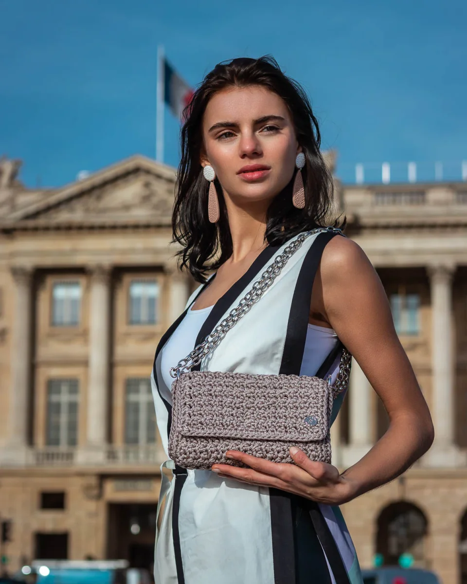 Borsa a spalla MATHILDE Sugar Beige - immagine 3