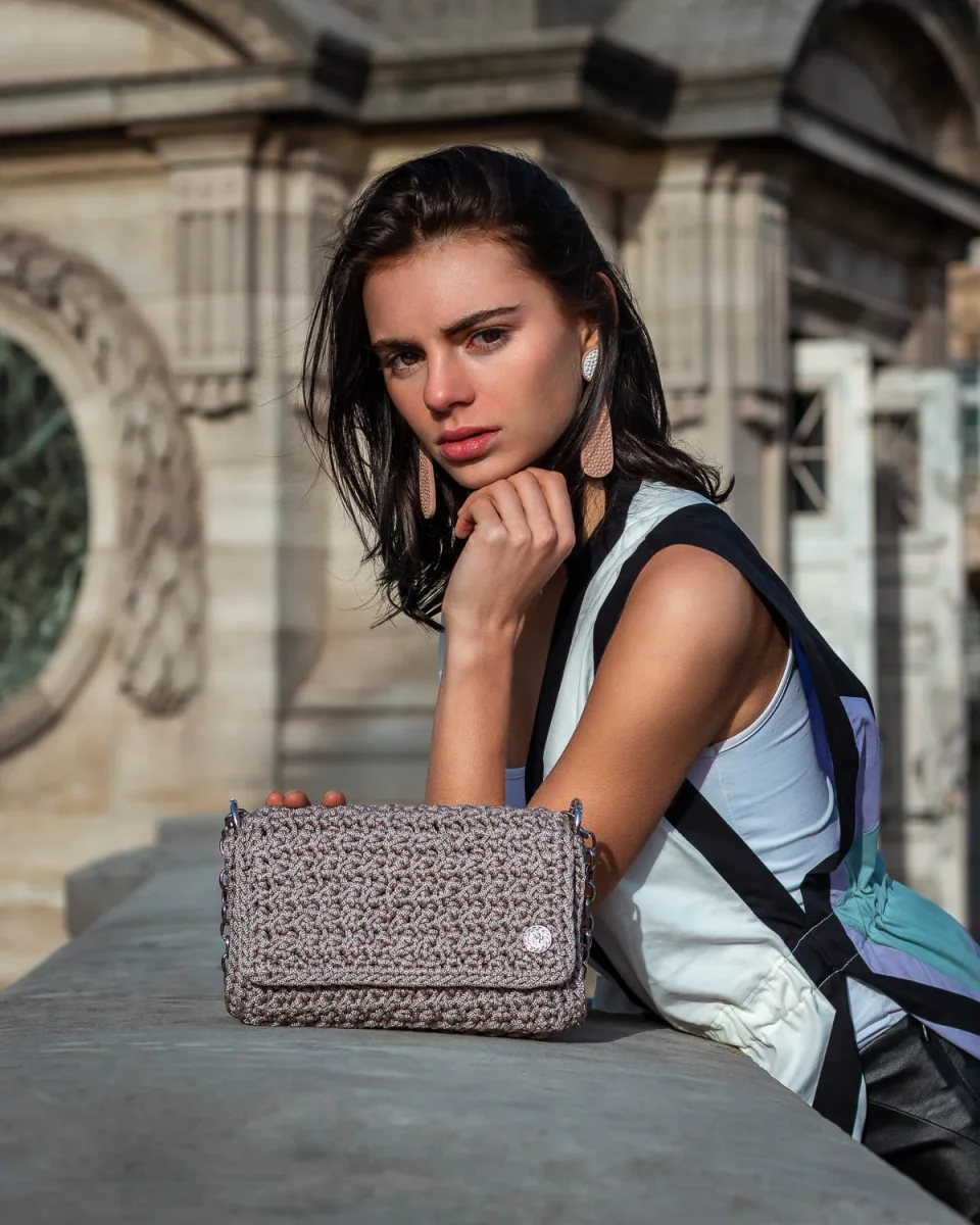 Borsa a spalla MATHILDE Sugar Beige - immagine 5