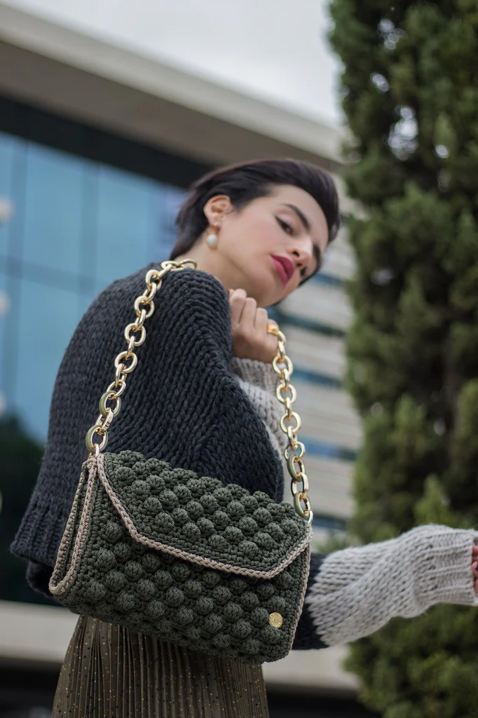 Borsa a spalla OLIVIA Green