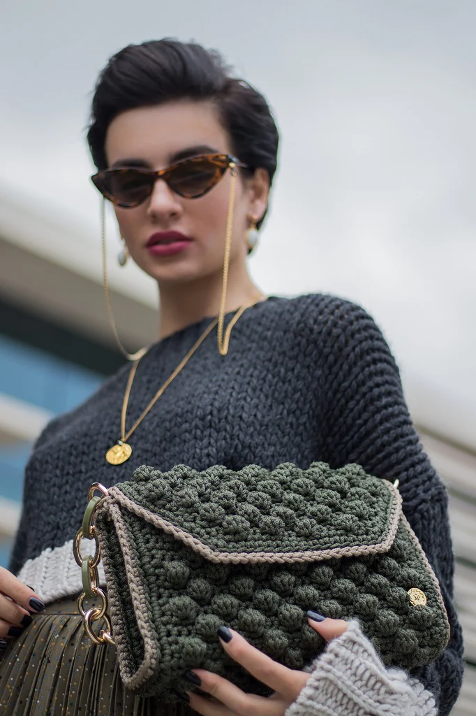 Borsa a spalla OLIVIA Green - immagine 3