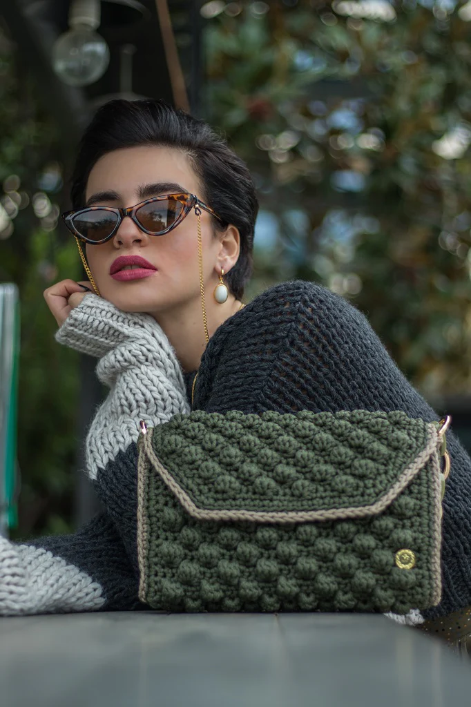 Borsa a spalla OLIVIA Green - immagine 5