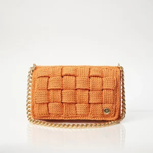 Borsa tracolla a uncinetto PANDORA Orange