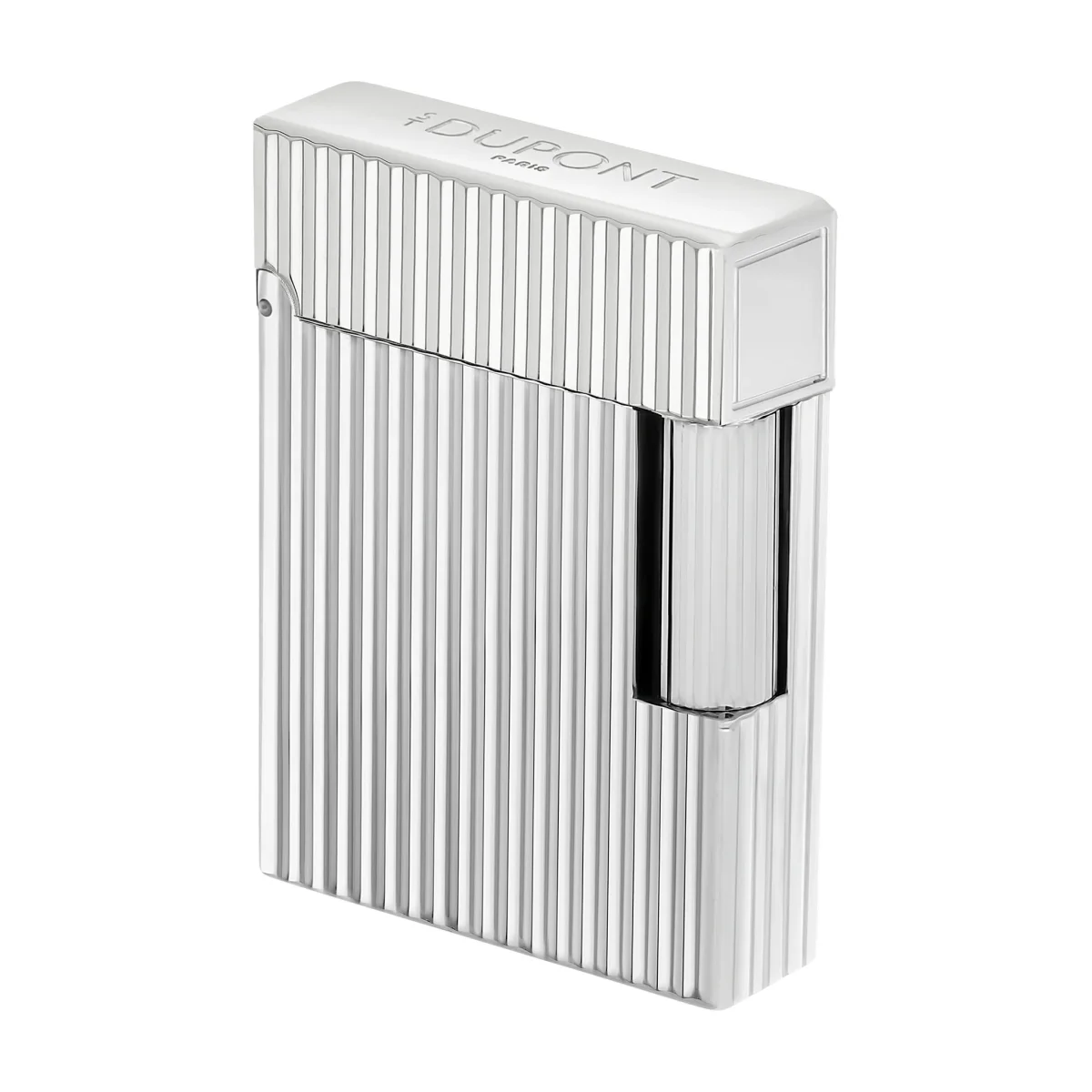 S.t.dupont accendino ligne 1 ottone Made in France Cling 51x37x12 mm Argento - immagine 4