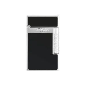 S.t.dupont Le Grand laccato nero cromo antivento ricaricabile palladio c23010
