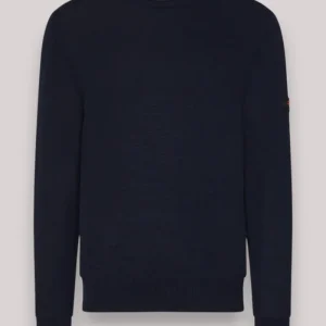 MAGLIA UOMO IN COTONE BLU GRAFITE