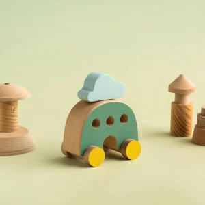 CAR & CLOUD - Macchinina di legno per bambini