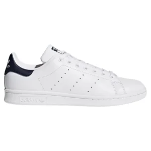 Adidas Scarpe Sneaker Stan Smith in Pelle Bianco Blu Uomo