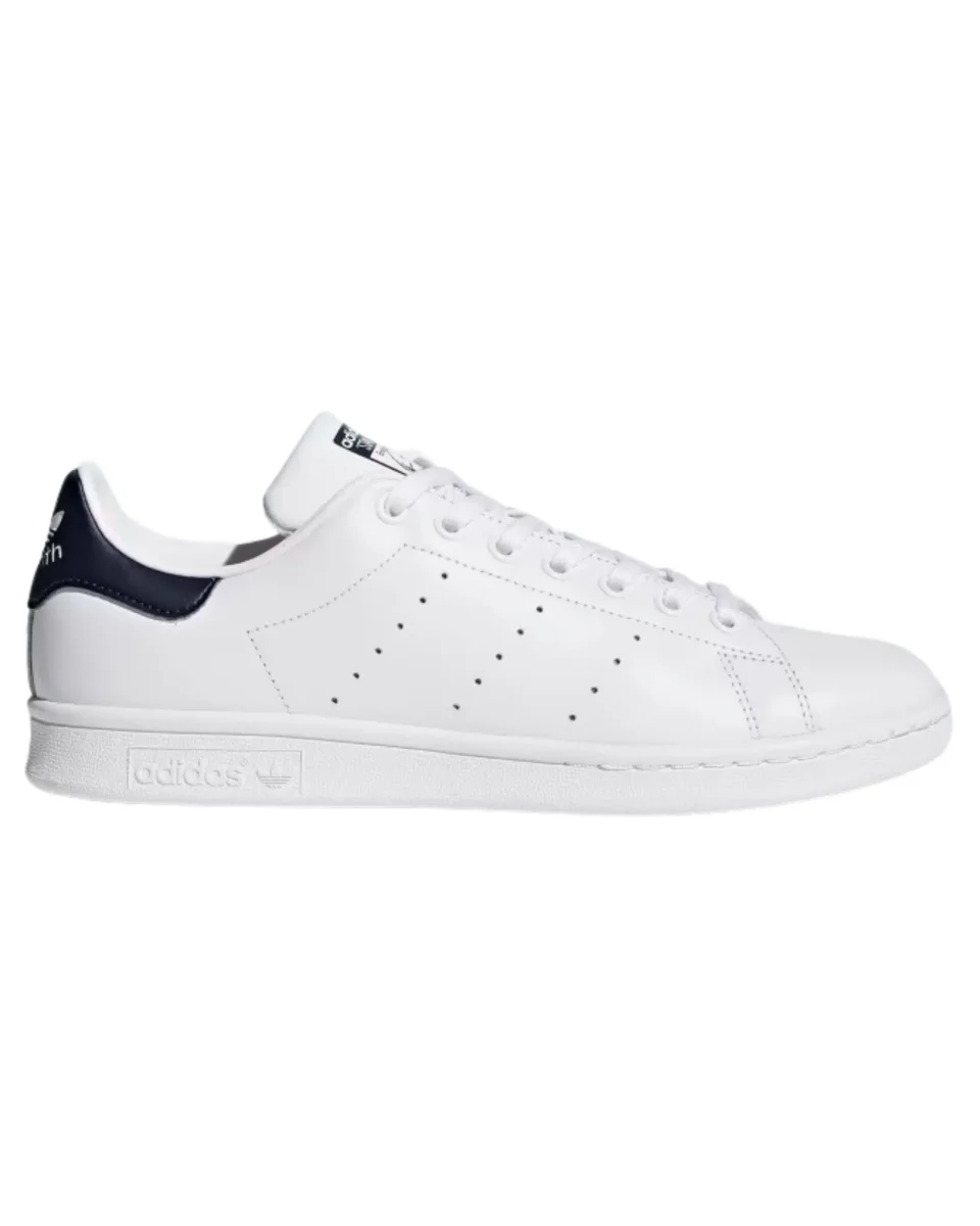 Adidas Scarpe Sneaker Stan Smith in Pelle Bianco Blu Uomo