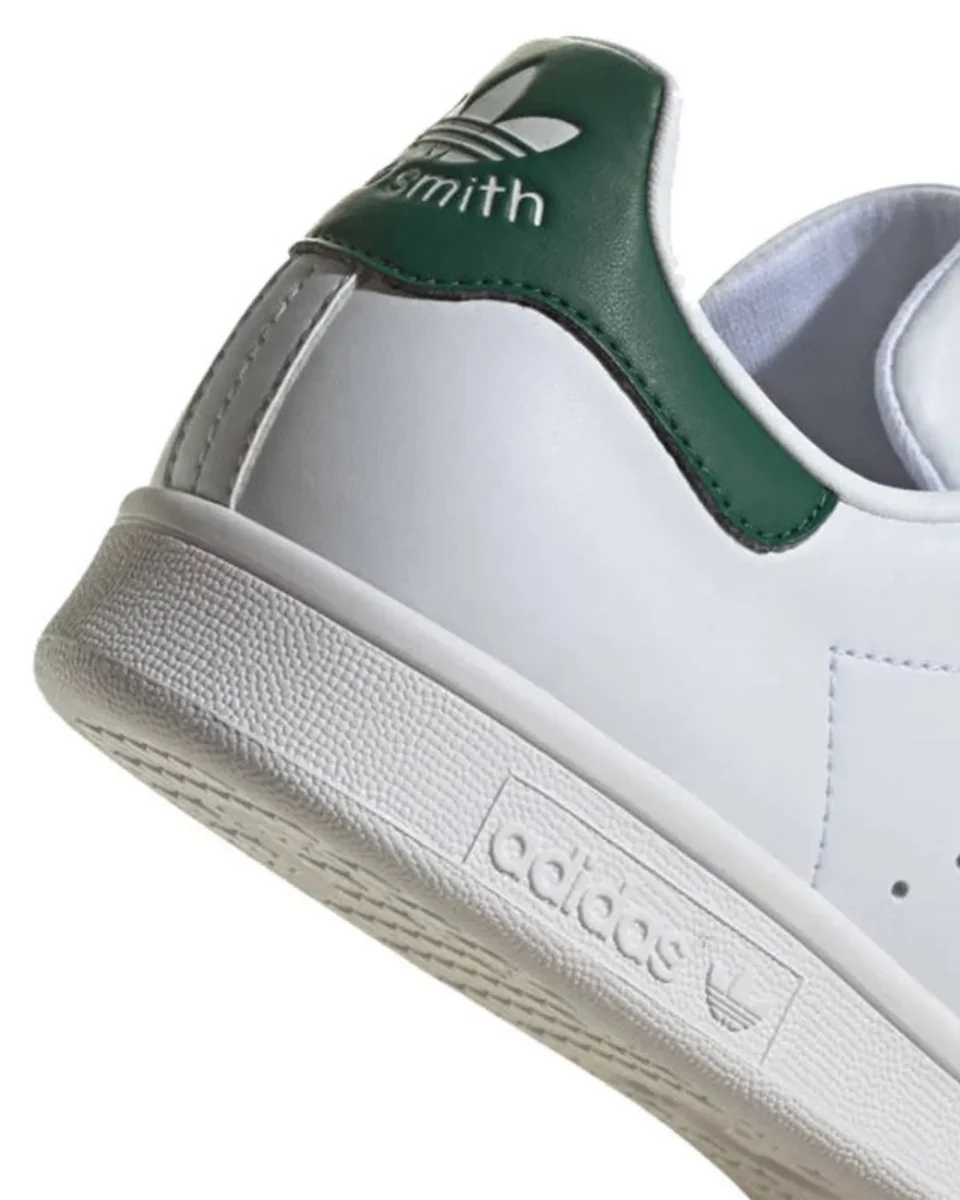 Adidas Sneaker Stan Smith in Pelle Bianco Verde Donna - immagine 4