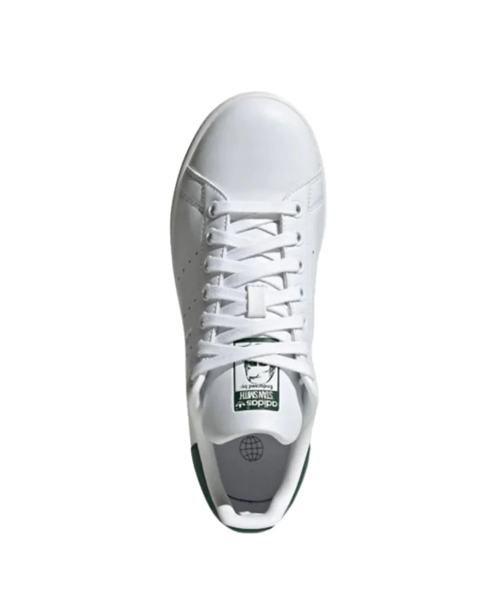 Adidas Sneaker Stan Smith in Pelle Bianco Verde Donna - immagine 5