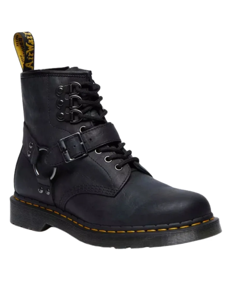 Dr. Martens Stivaletto 1460 Hdw Pull Up Nero Donna