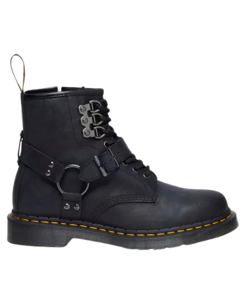 Dr. Martens Stivaletto 1460 Hdw Pull Up Nero Donna - immagine 5