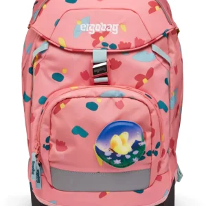 Ergobag Zaino Ergonomico Eco poliestere Resistente Acqua Sporco Rosa Bambino