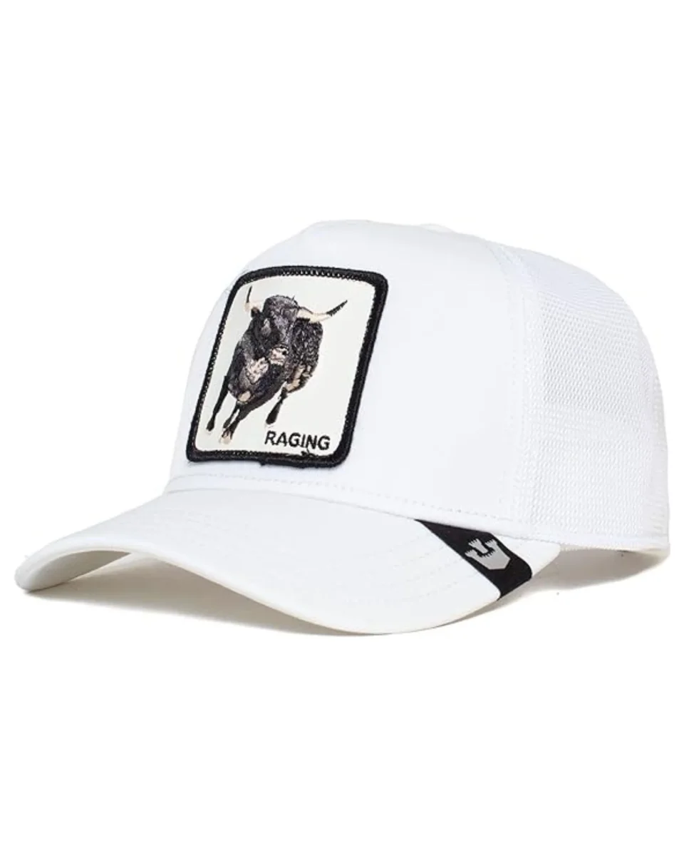 Goorin Bros. Trucker Cap Cappellino The Farm 'raging Bull' Bianco Unisex - immagine 3