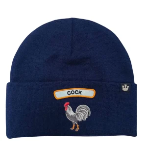 Goorin Bros. Cuffia Beanie Logo Ridotto The Farm 'soft Rock Cock' Blu Unisex