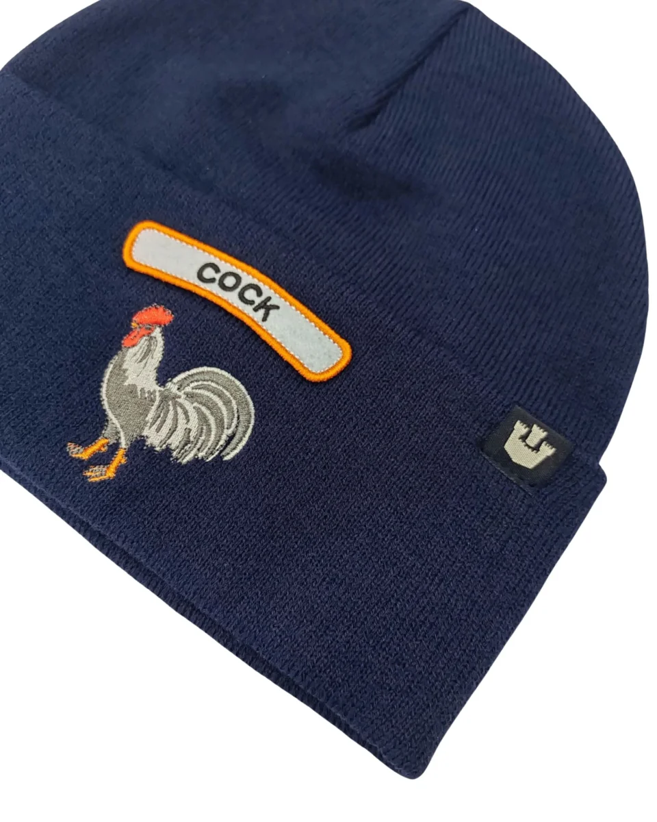 Goorin Bros. Cuffia Beanie Logo Ridotto The Farm 'soft Rock Cock' Blu Unisex - immagine 3