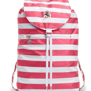 Invicta Sacca Verticale Leggero Motivo A Righe Bianco Fucsia Unisex