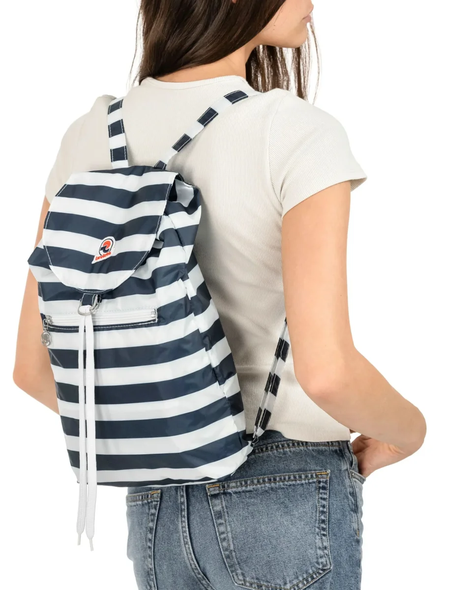 Invicta Sacca Verticale Leggero Motivo A Righe Blu Unisex - immagine 4