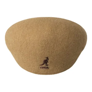 Kangol Cappello Coppola 504 Iconico in Lana Marrone Cammello Unisex