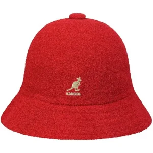 Kangol Cappello Pescatore Misto Clorofibra Acrilico Rosso Scarlatto Unisex