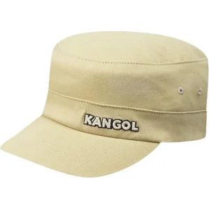 Kangol Cappello Army Cap in Cotone con Tasca Nascosta Beige Unisex