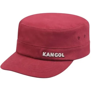 Kangol Cappello Army Cap in Cotone con Tasca Nascosta Rosso Cardinale Unisex