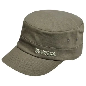 Kangol Cappello Army Cap in Cotone con Tasca Nascosta Verde Militare Unisex