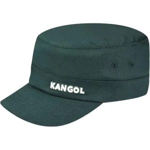 Kangol Cappello Army Cap in Cotone con Tasca Nascosta Verde Pino Unisex