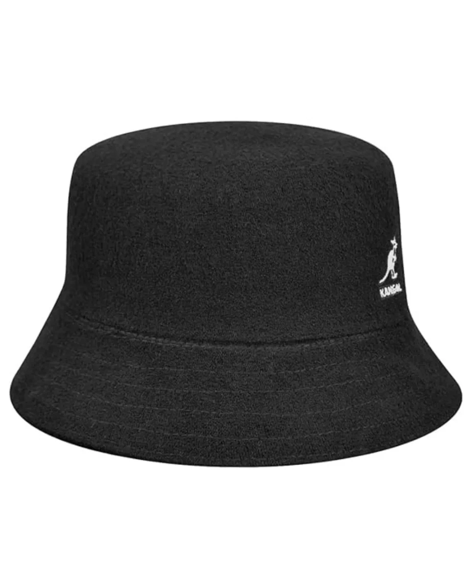Kangol Cappello Pescatore Bermuda Bucket in Cotone Nero Unisex - immagine 3