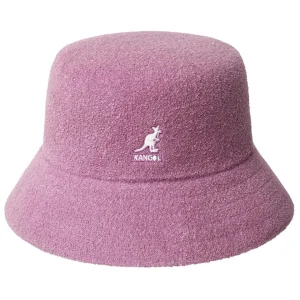Kangol Cappello Pescatore Bermuda Bucket in Cotone Rosa Unisex
