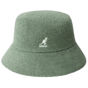 Kangol Cappello Pescatore Bermuda Bucket in Cotone Verde Salvia Unisex