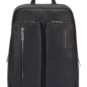 Piquadro Zaino Outline Rettangolare Ronnie Con Tasca Interna Porta Pc Nero Uomo