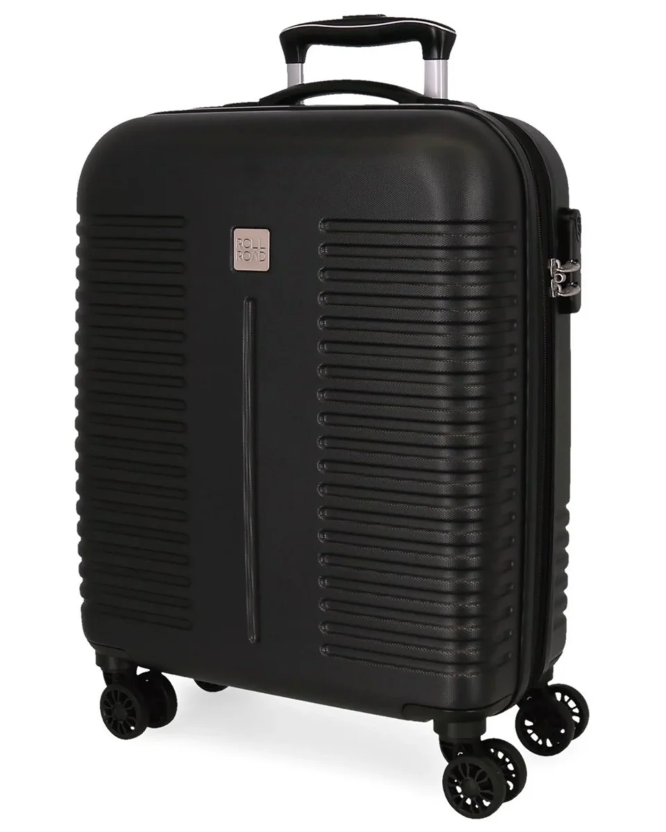 Roll Road Valigia Cabina 4 Ruote India 55cm Nero Unisex