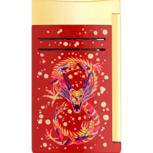 S.t.dupont accendino Maxijet Limited Edition Collector Dragon Viola 020176