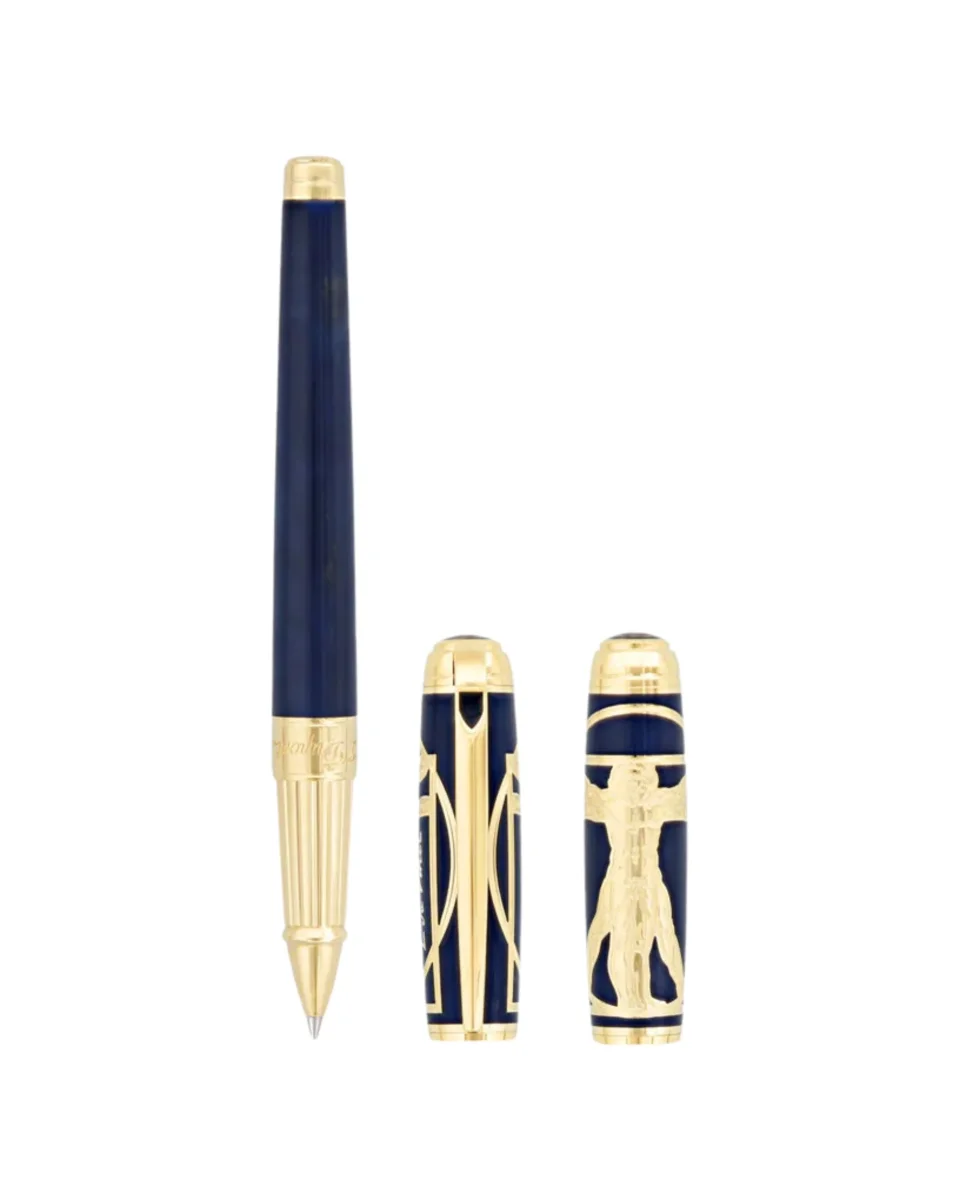 S.t.dupont Roller Line D 'uomo Vitruviano' Blu Unisex - immagine 6