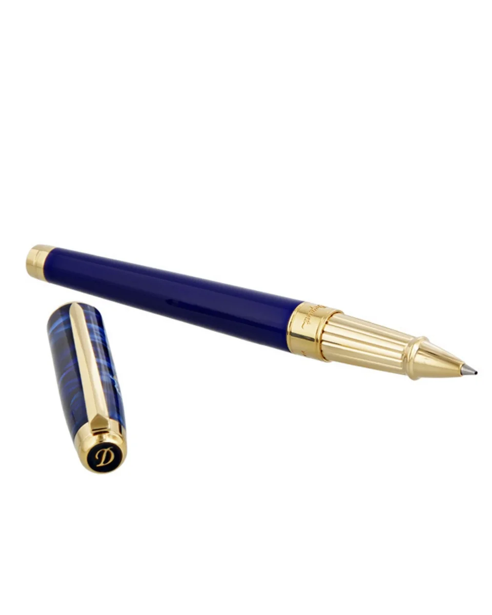 S.t.dupont Penna Roller Large 'koi Fish' Blu limited edition Eternity D - immagine 6