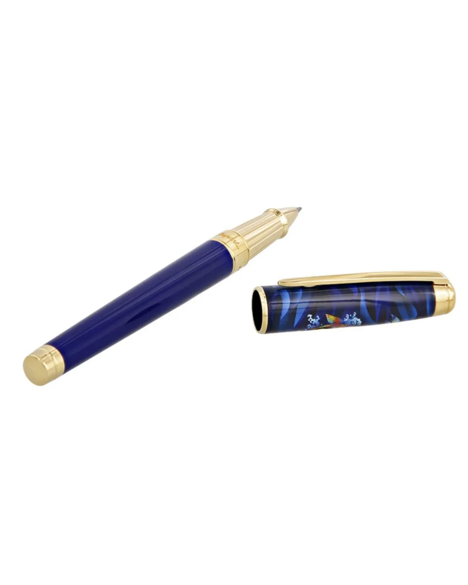 S.t.dupont Penna Roller Large 'koi Fish' Blu limited edition Eternity D - immagine 7