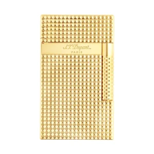 S.t.dupont Accendino Gran Dupont Cling Diamond Head Oro C23009