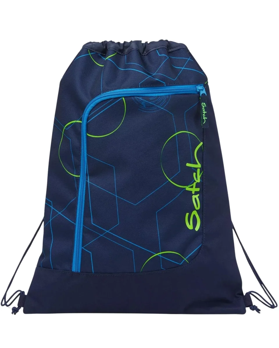 Satch Sacca sport Sacchetta 12 Litri Palestra Sport Blu Blue Tech