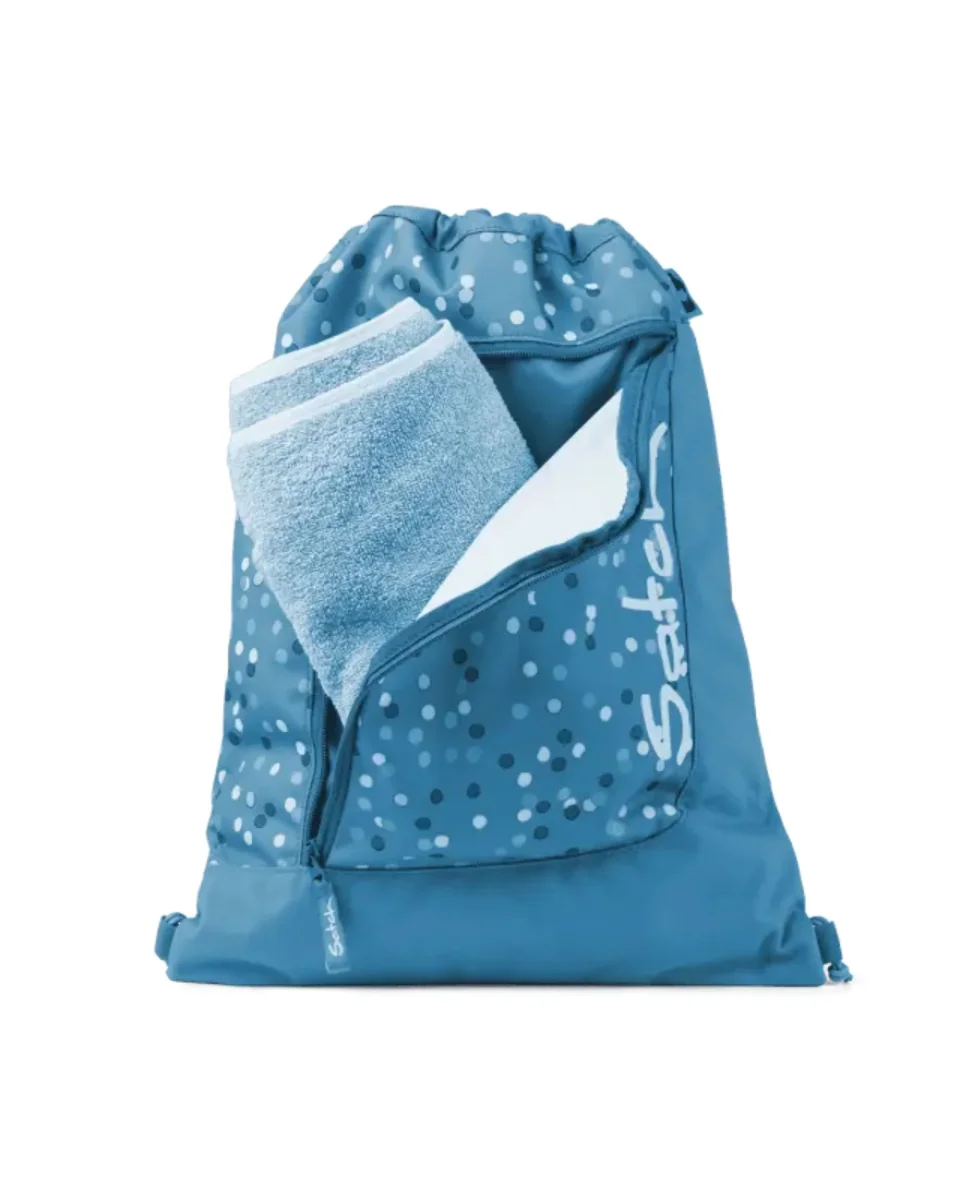 Satch Sacca sport Sacchetta 12 Litri Palestra Sport Blu Blue Tech - immagine 4