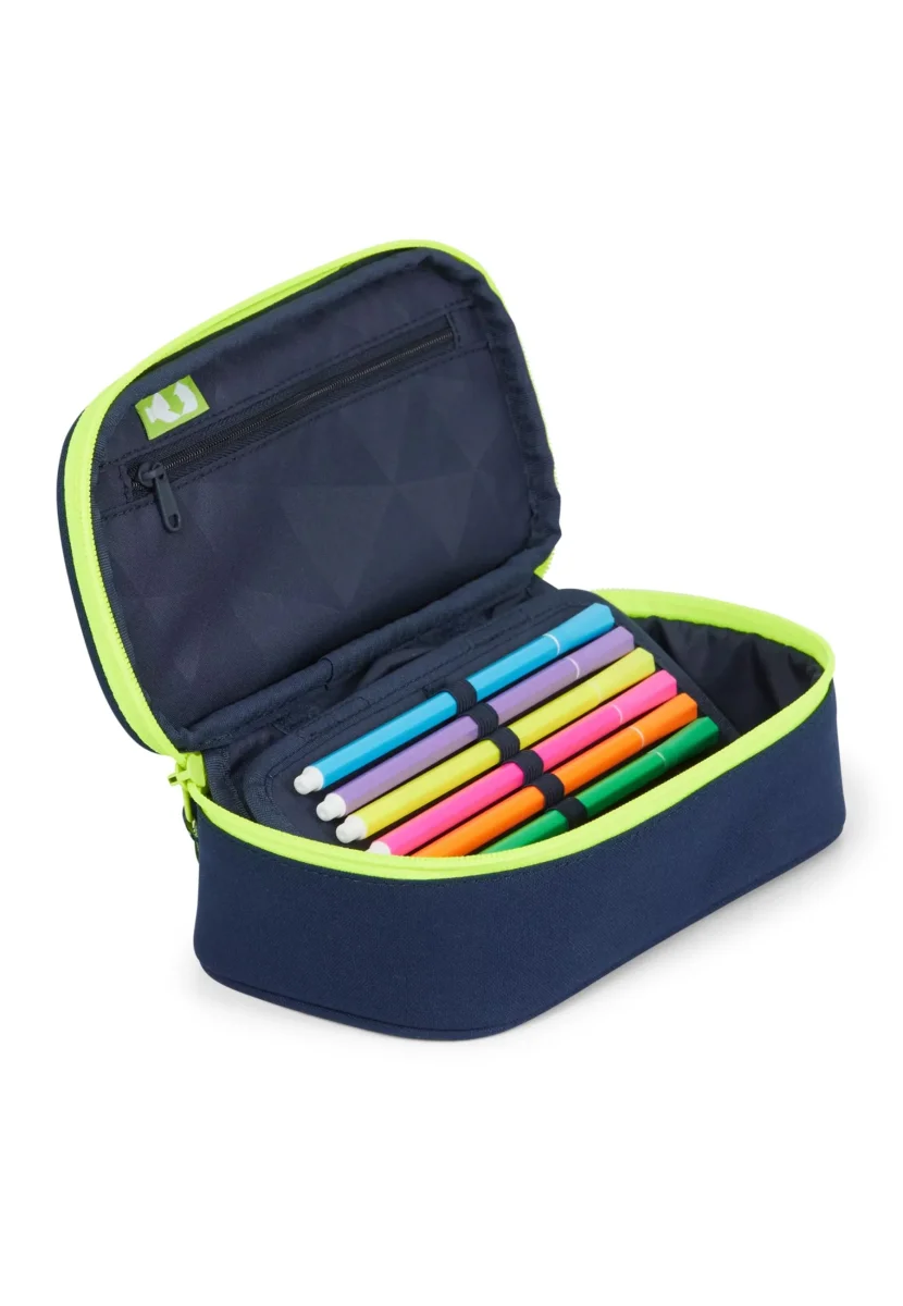 Satch Astuccio Rigido Toxic Yellow 22x6x11 Cm Poliestere Riciclato Blu Giallo Bambino Unisex - immagine 3