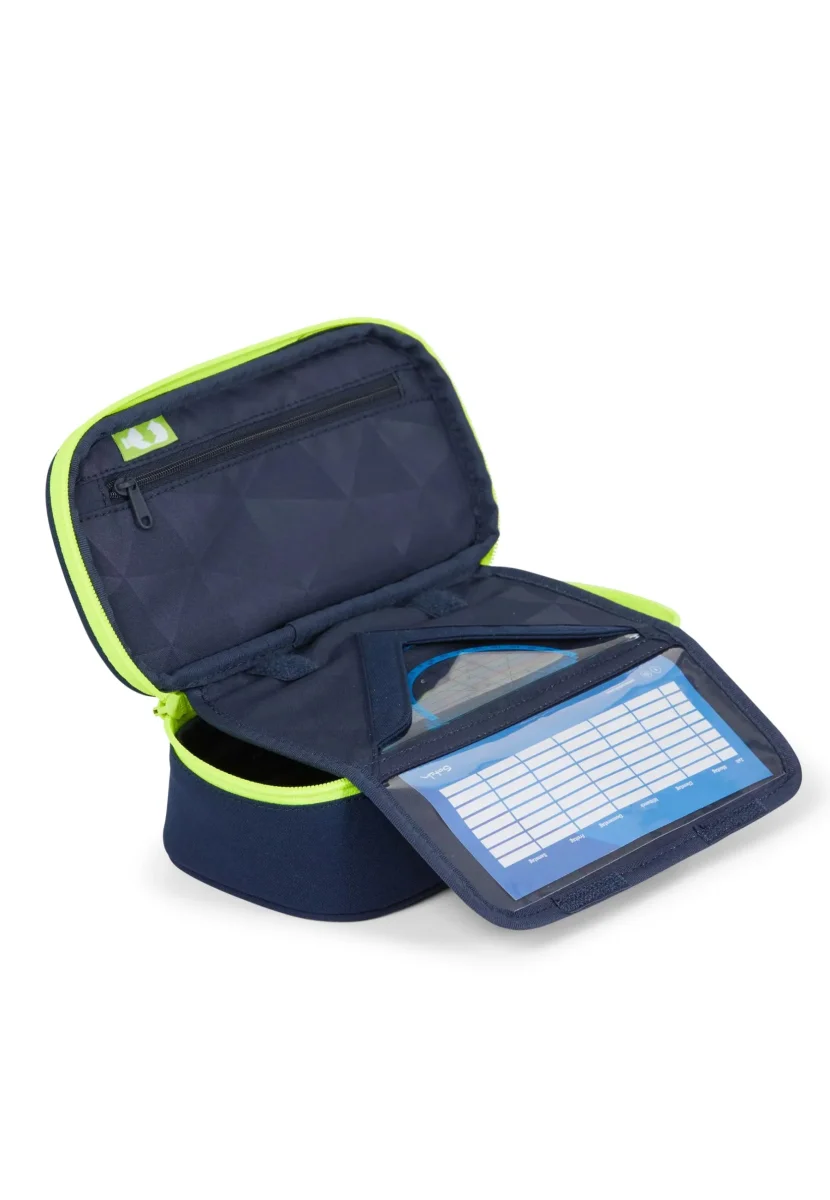 Satch Astuccio Rigido Toxic Yellow 22x6x11 Cm Poliestere Riciclato Blu Giallo Bambino Unisex - immagine 4