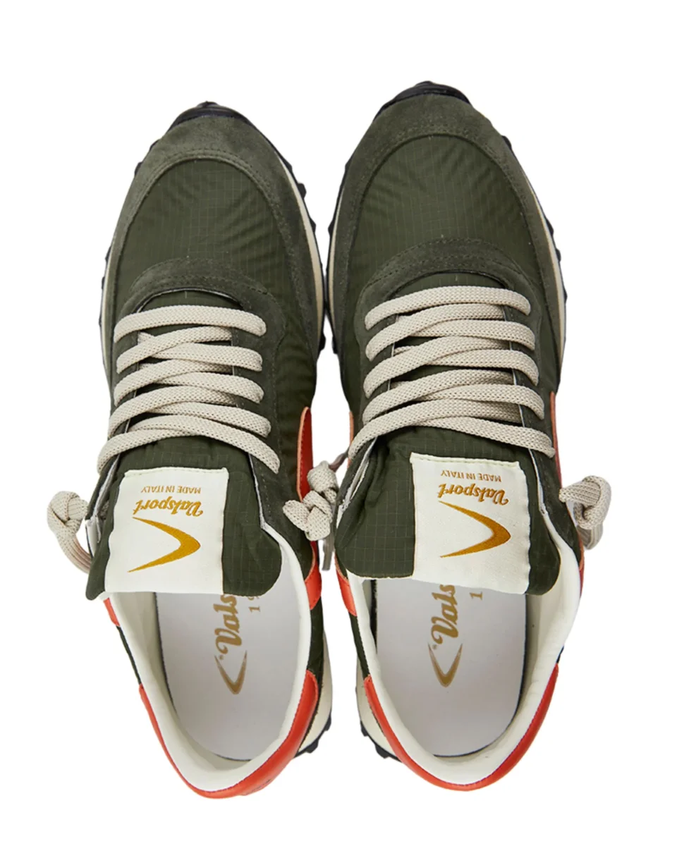 Valsport Sneaker Start Heritage Ripstop Verde Arancio Uomo - immagine 3