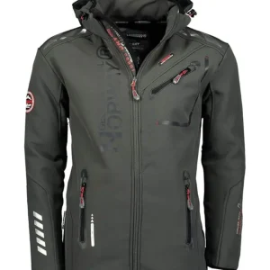 Geographical Norway Giacca Invernale Rainman Con Cappuccio Grigio/Nero Uomo